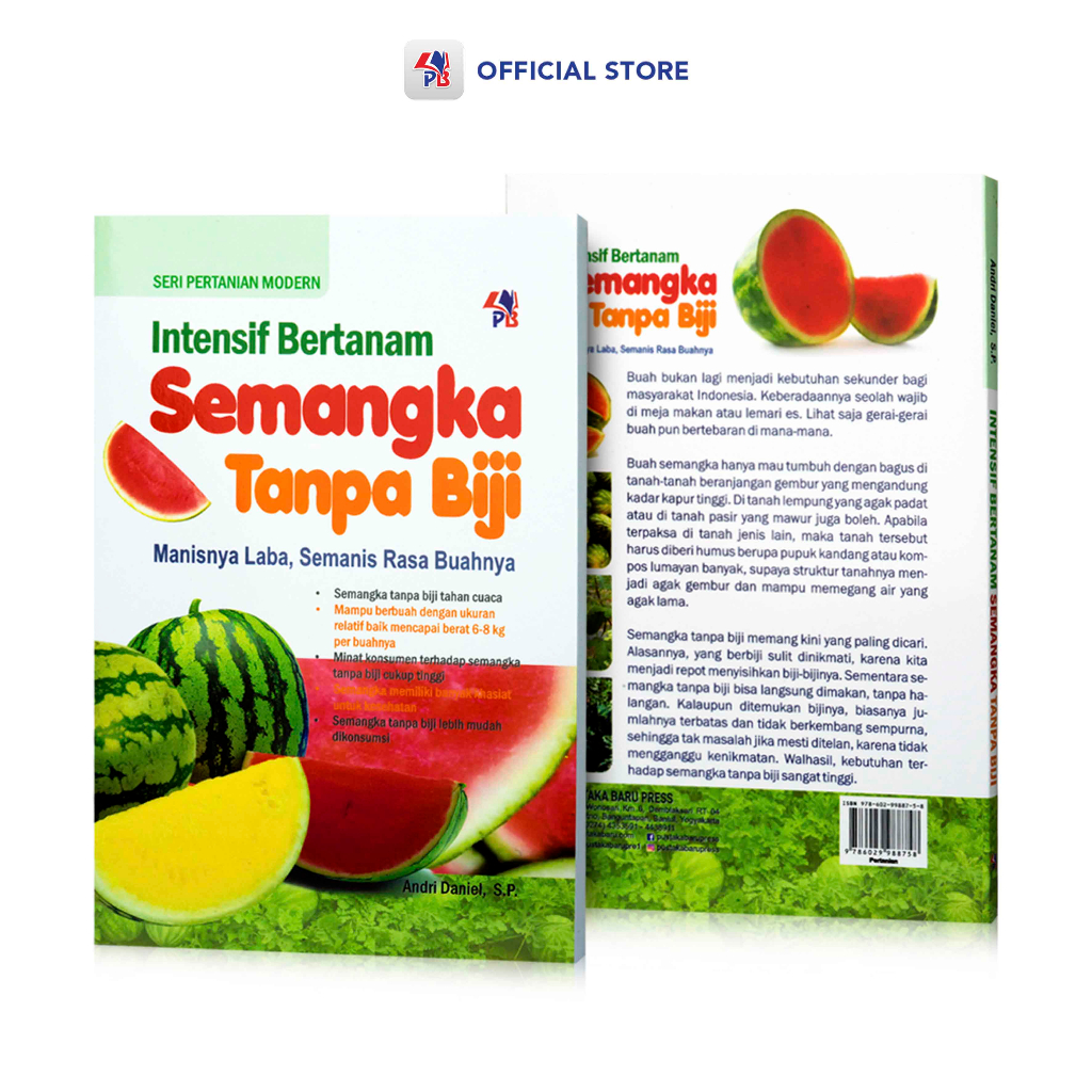 Jual Buku Pertanian Intensif Bertanam Semangka Tanpa Biji Seri