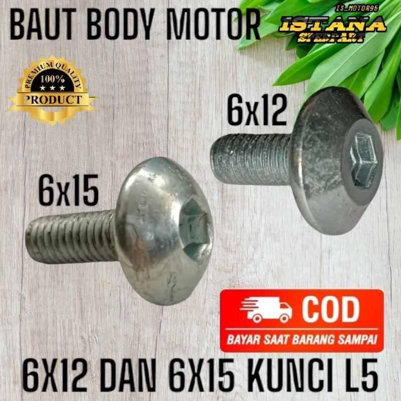 Jual Baut Body Motor X Dan X Kunci L Putih Shopee Indonesia