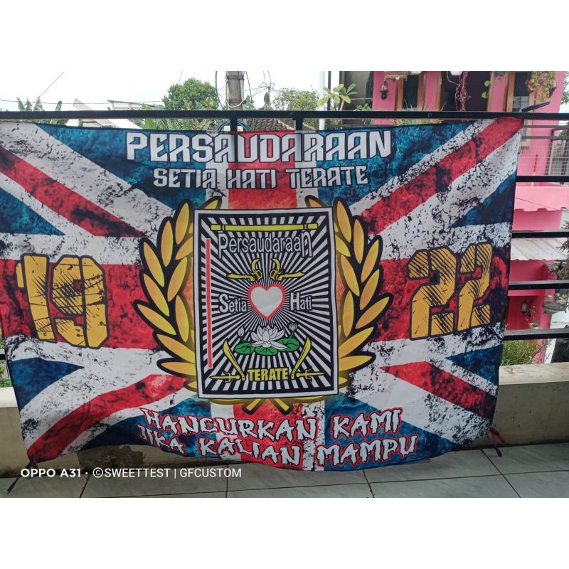 Jual Ready Stok 1 HARI JADI BENDERA PSHT CUSTOM GIANTFLAG SH BENDERA