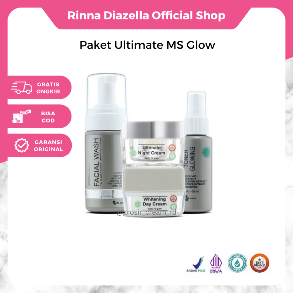 Jual MS Glow Paket Ultimate Terbaru Termurah Bisa Untuk Wajah