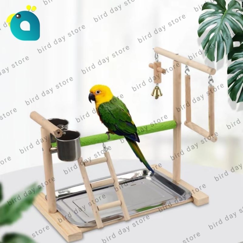 Jual Playground Parrot Tangkringan Burung Lovebird Parkit Falk