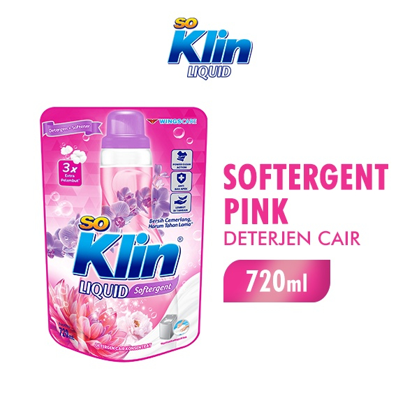 Jual So Klin Liquid Softergent Pink Deterjen Cair Ml Shopee Indonesia