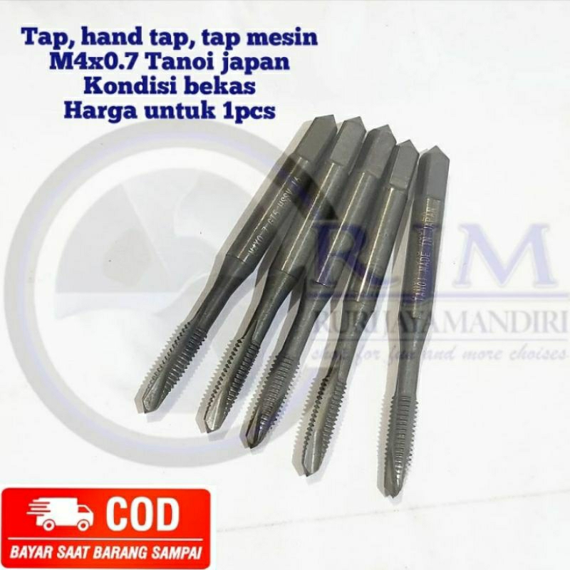 Jual Tap Hand Tap Tap Mesin M4x0 7 Tanoi Japan Bukan Yamawa Osg