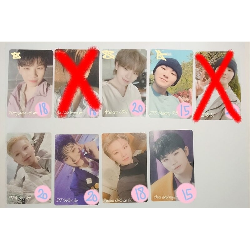 Jual Pc Seventeen Dokyeom Dk Hansol Vernon The Minghao Woozi An Ode