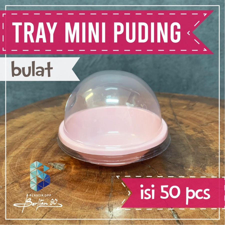 Jual Mika Cup Cake Tart Mini Puding Box Bola Plastik Isi 50 Pcs Mika