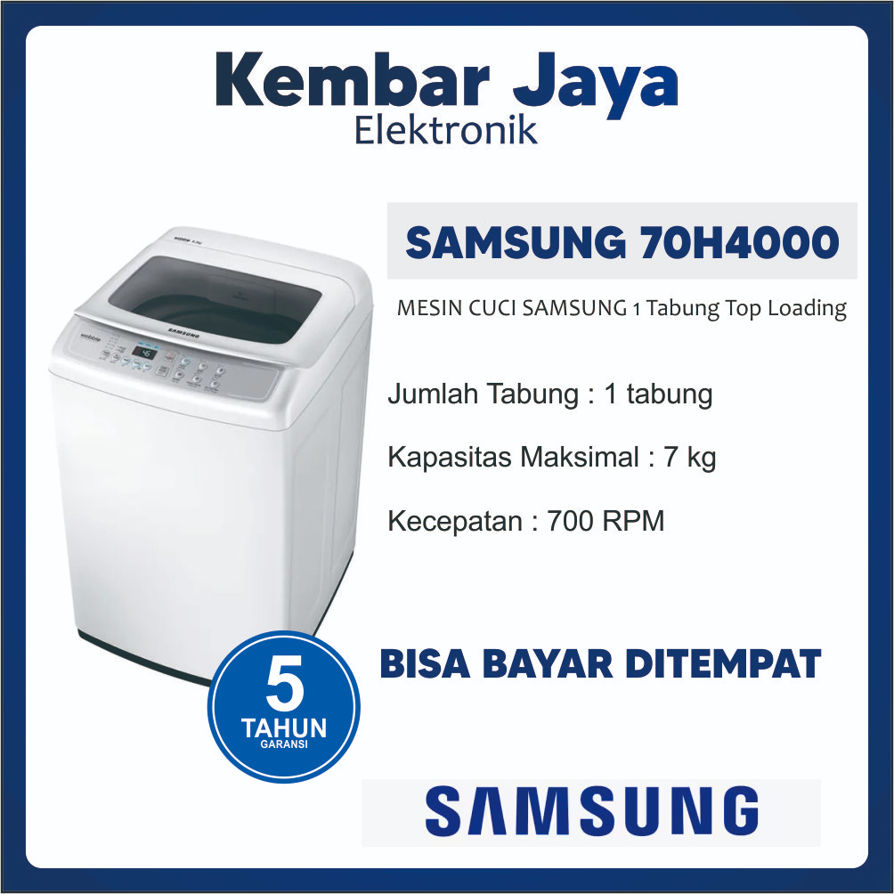 Jual Mesin Cuci Samsung Tabung Top Loading Samsung H Kg