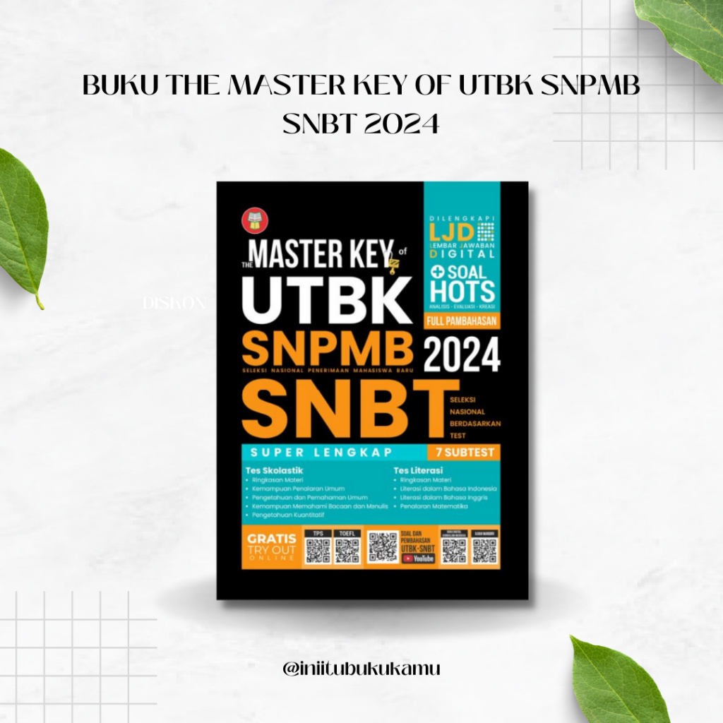 Jual BUKU THE MASTER KEY OF UTBK SNPMB SNBT 2024 Shopee Indonesia