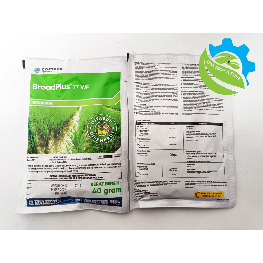 Jual Herbisida Broadplus 77 Wp 40 Gram Shopee Indonesia