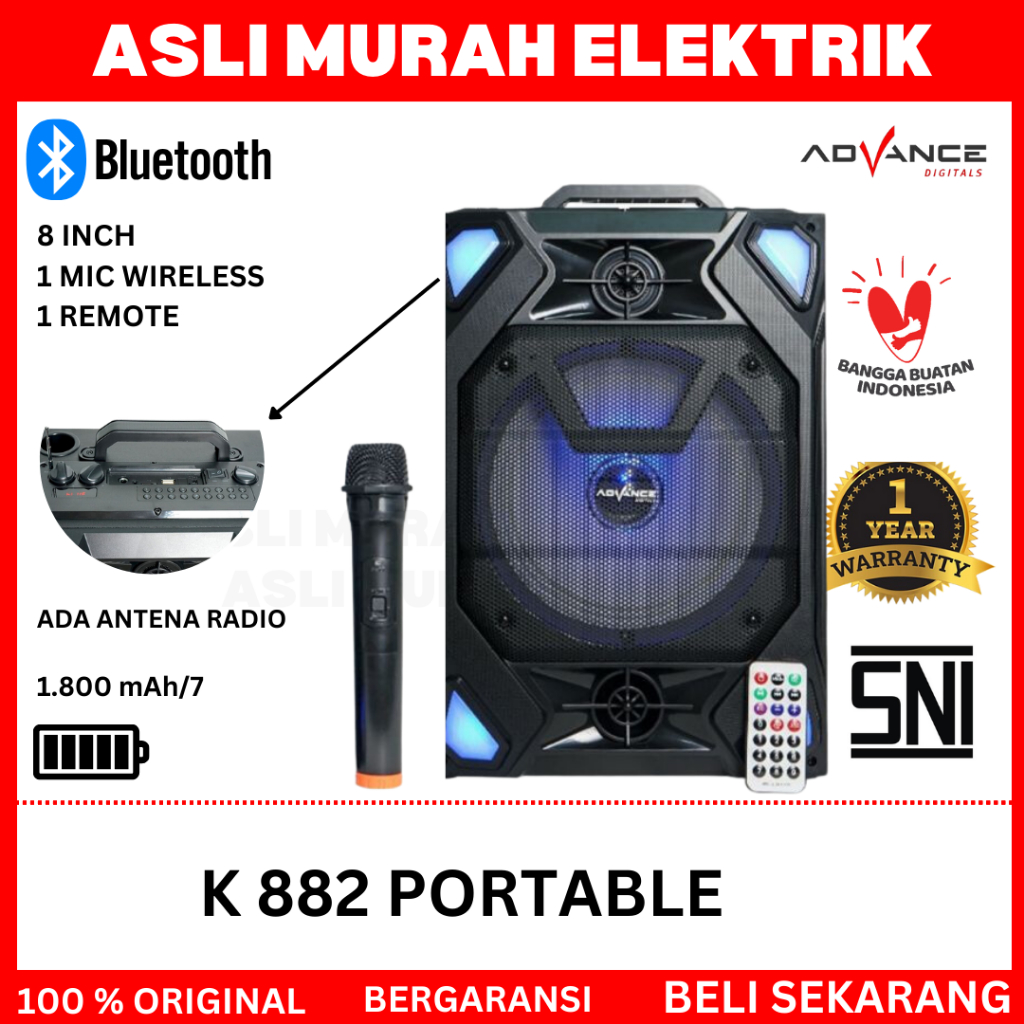 Jual Speaker Bluetooth Advance K Speaker Meeting Portable Inch