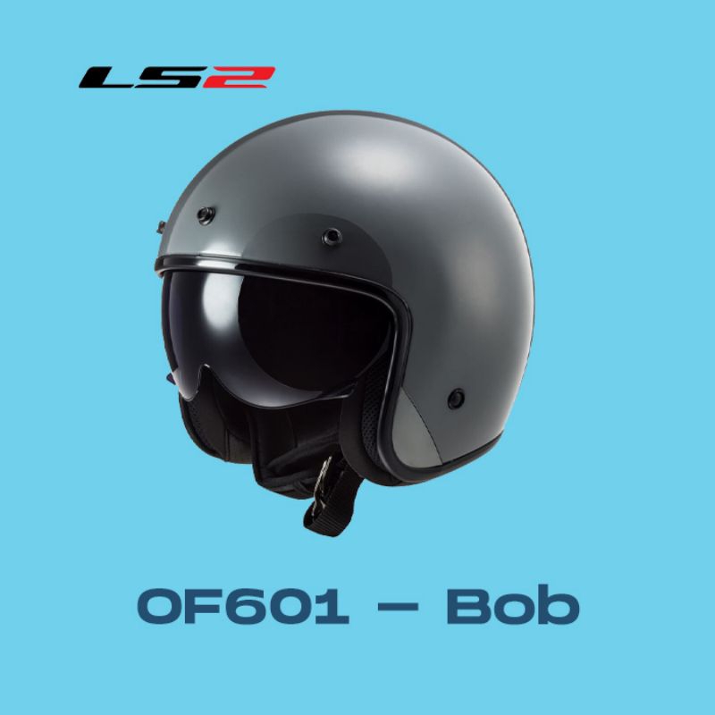 Jual Helm Classic Retro LS2 Of601 Bob Solid Nardo Grey Klasik Shopee