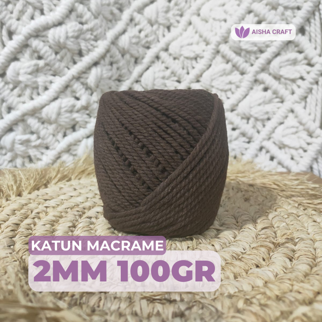 Jual Tali Katun Macrame Warna 2MM 100GR 3PLY Shopee Indonesia