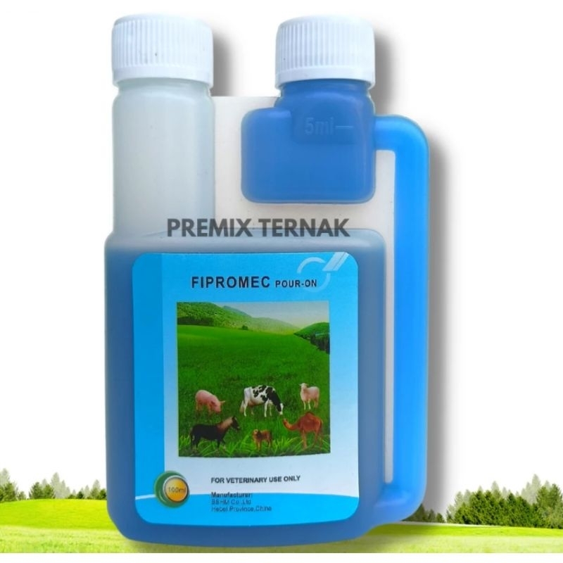 Jual FIPROMEC POUR ON 100 Ml Obat Cacing Kutu Scabies Tetes Untuk Sapi