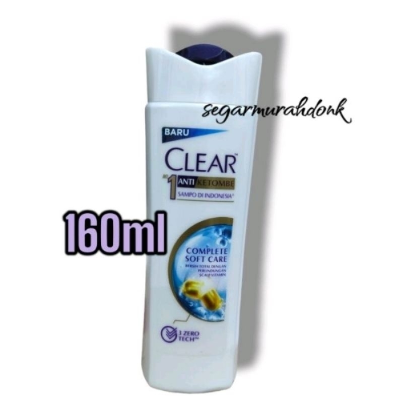 Jual Clear Shampo Anti Ketombe 160 Ml Perawatan Komplit Complete Soft