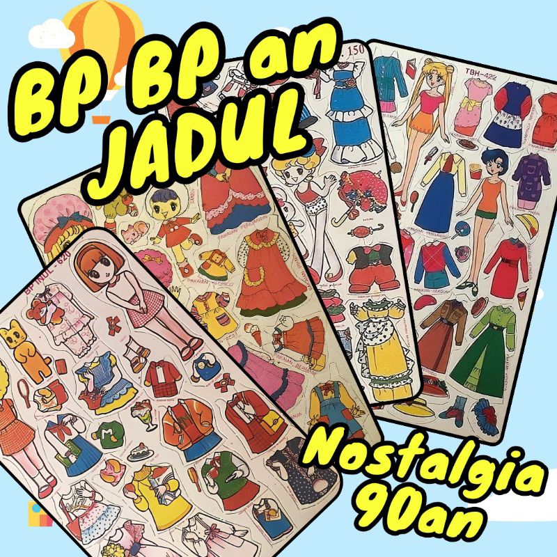 Jual Bpbpan Jadul Mainan Bepe Jadul Boneka Kertas Jadul Bepe Bepean