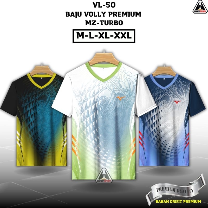 Jual Vl Turbo Baju Volly Premium Dewasa Kaos Voli Jersey Volleyball