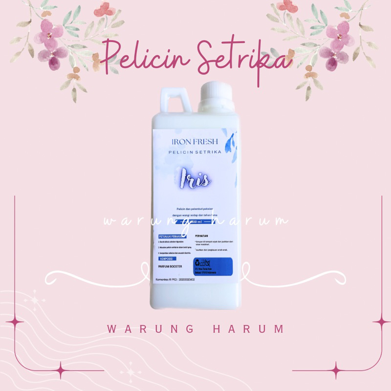 Jual PELICIN SETRIKA PREMIUM 1 LITER GRADE A Pelicin Pewangi Pakaian