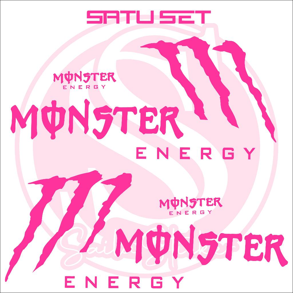 Jual 183 STICKER CUTTING STICKER MONSTER ENERGI STICKER MOTOR FAZZIO