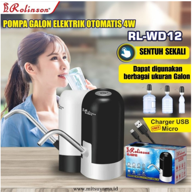 Jual Pompa Galon Elektrik Dispenser Air Elektrik Charge Roliinson Rl