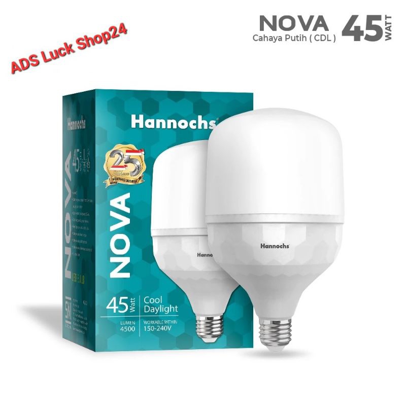 Jual Hannochs Lampu LED Nova 45 Watt Super Terang Cahaya Putih