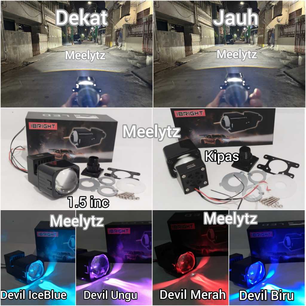 Jual Projector Biled Matrix X Plus Devil Ibright Inc Jauh Dekat