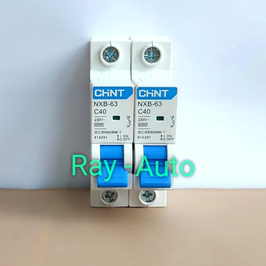 Jual MCB Chint 1Pole 1P Biru 40A 6KA NXB 63 C40 SNI Shopee Indonesia