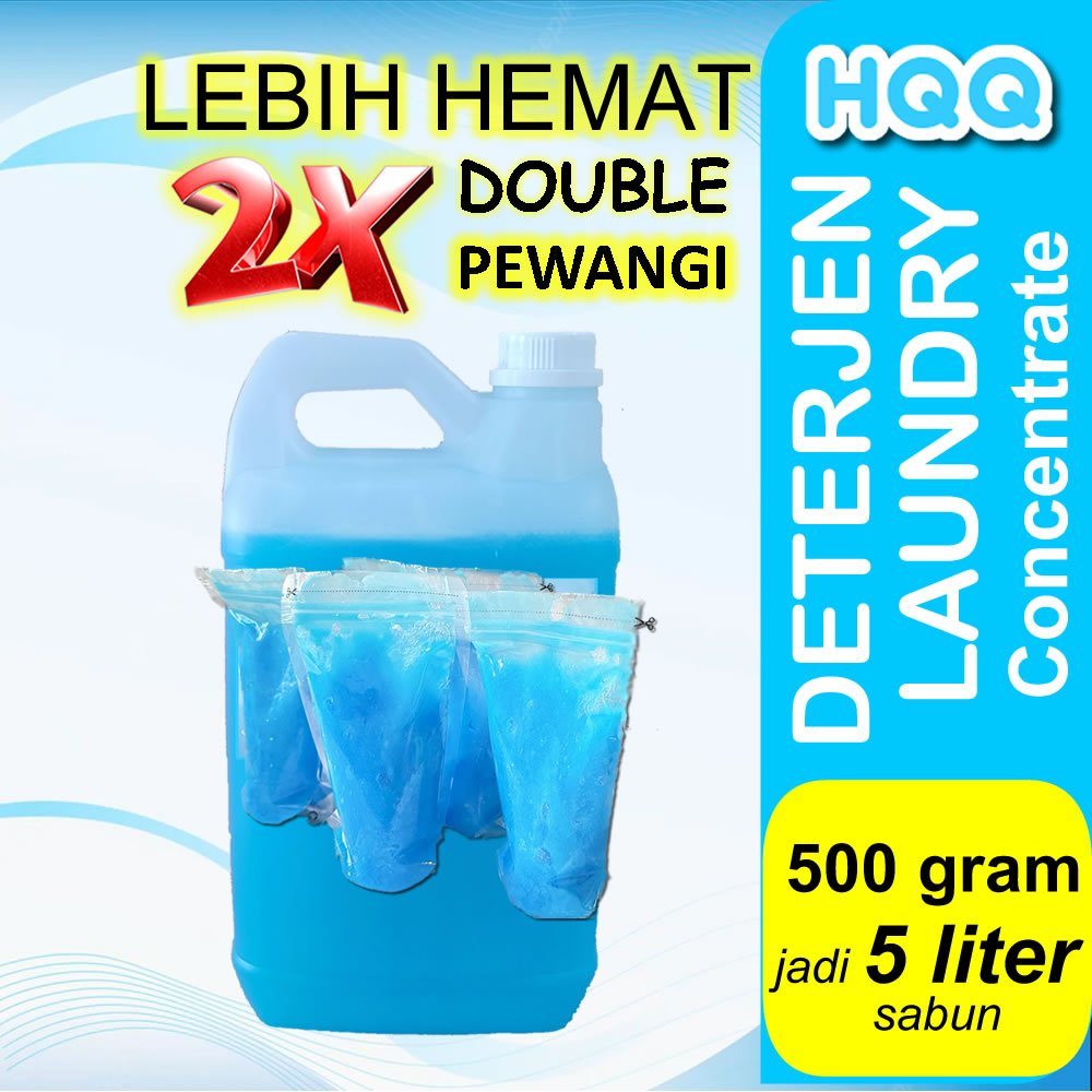 Jual BIANG SABUN LAUNDRY HQQ DOUBLE PEWANGI 500gr U MENJADI SABUN