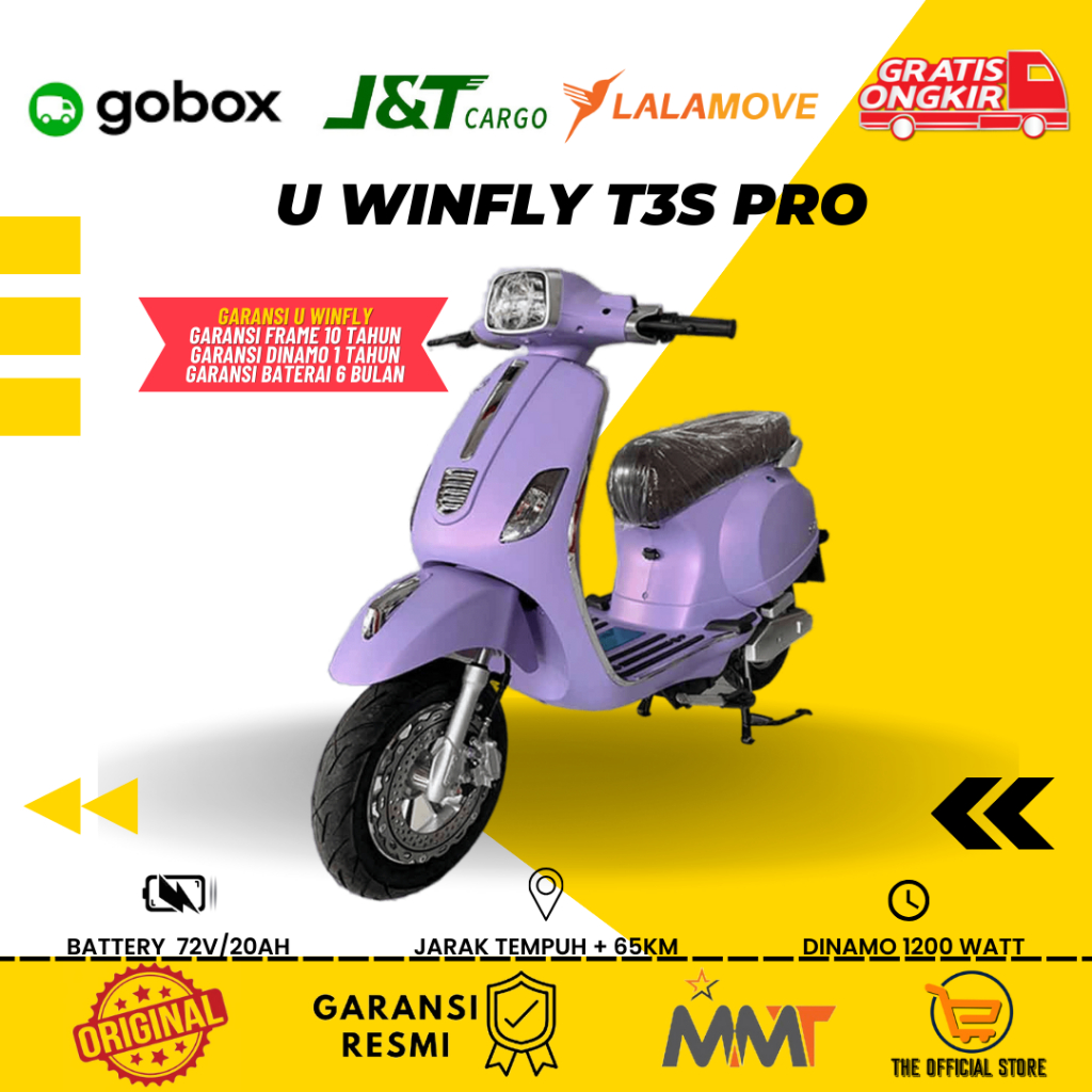 Jual Vespa Matic Motor Listrik Uwinfly T S Pro Garansi Resmi Shopee