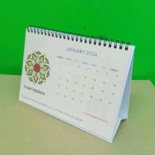 Jual Cetak Kalender Meja Custom Duduk A Spiral Rangka Hard Soft Cover