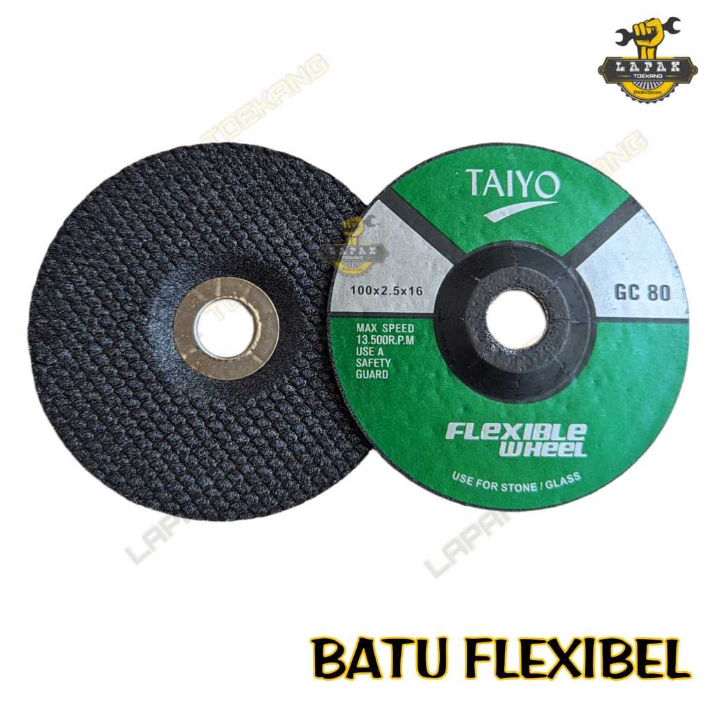 Jual Batu Gerinda Poles Kaca Keramik Gc Taiyo Flexible Wheel