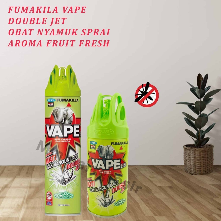 Jual Fumakila Vape Double Jet Obat Nyamuk Sprai Aroma Fruit Fresh