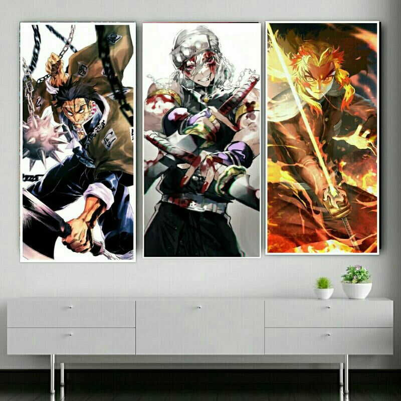 Jual Poster Anime Kimetsu No Yaiba Hashira Hiasan Kamar X