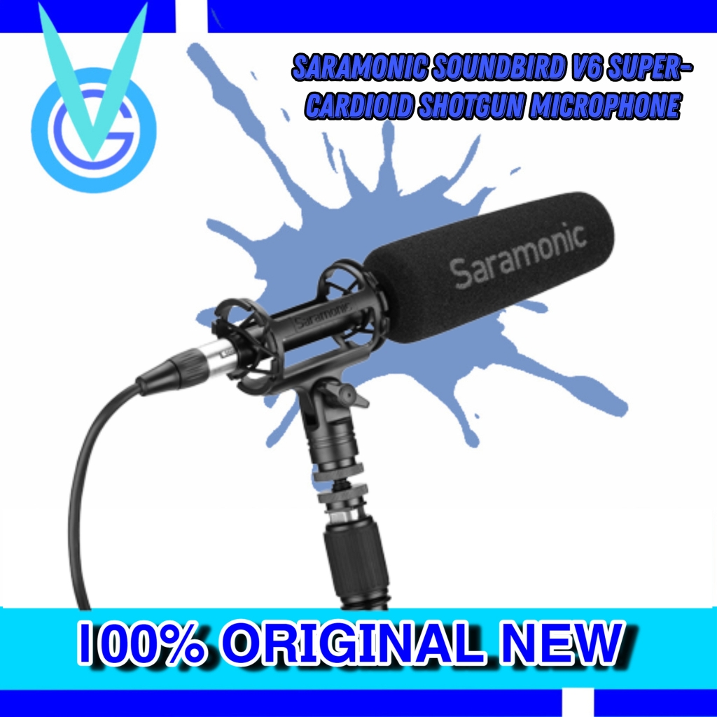 Jual Saramonic SoundBird V6 Super Cardioid Shotgun Microphone Shopee