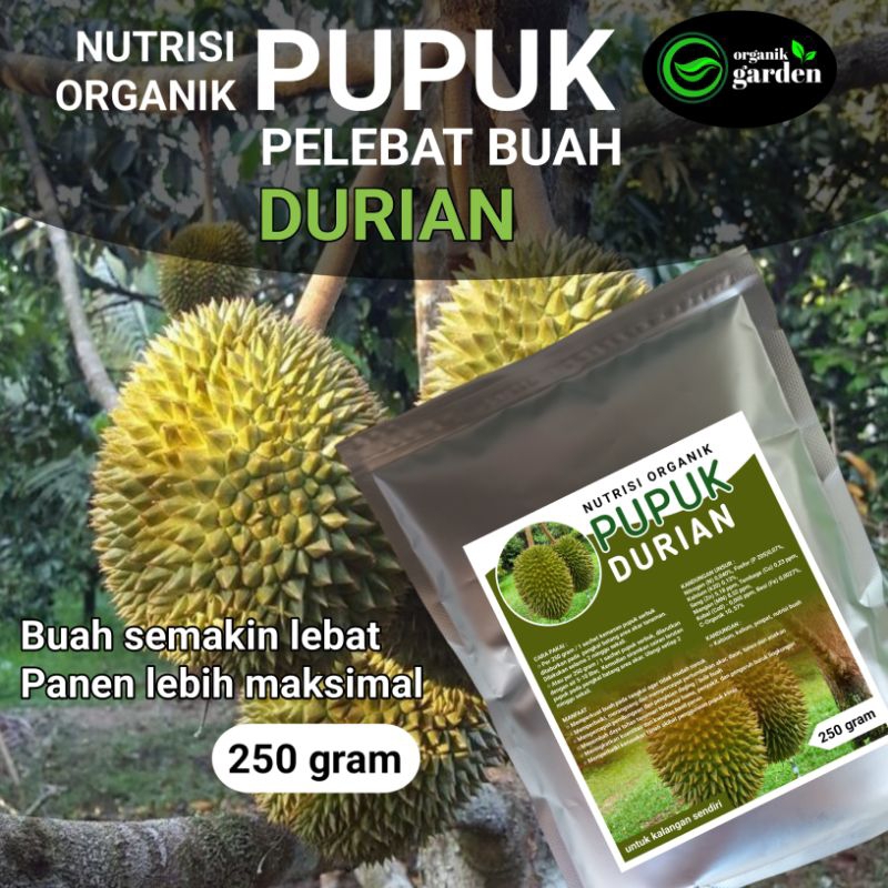 Jual Pupuk Pelebat Buah Durian Booster Nutrisi Organik Gram