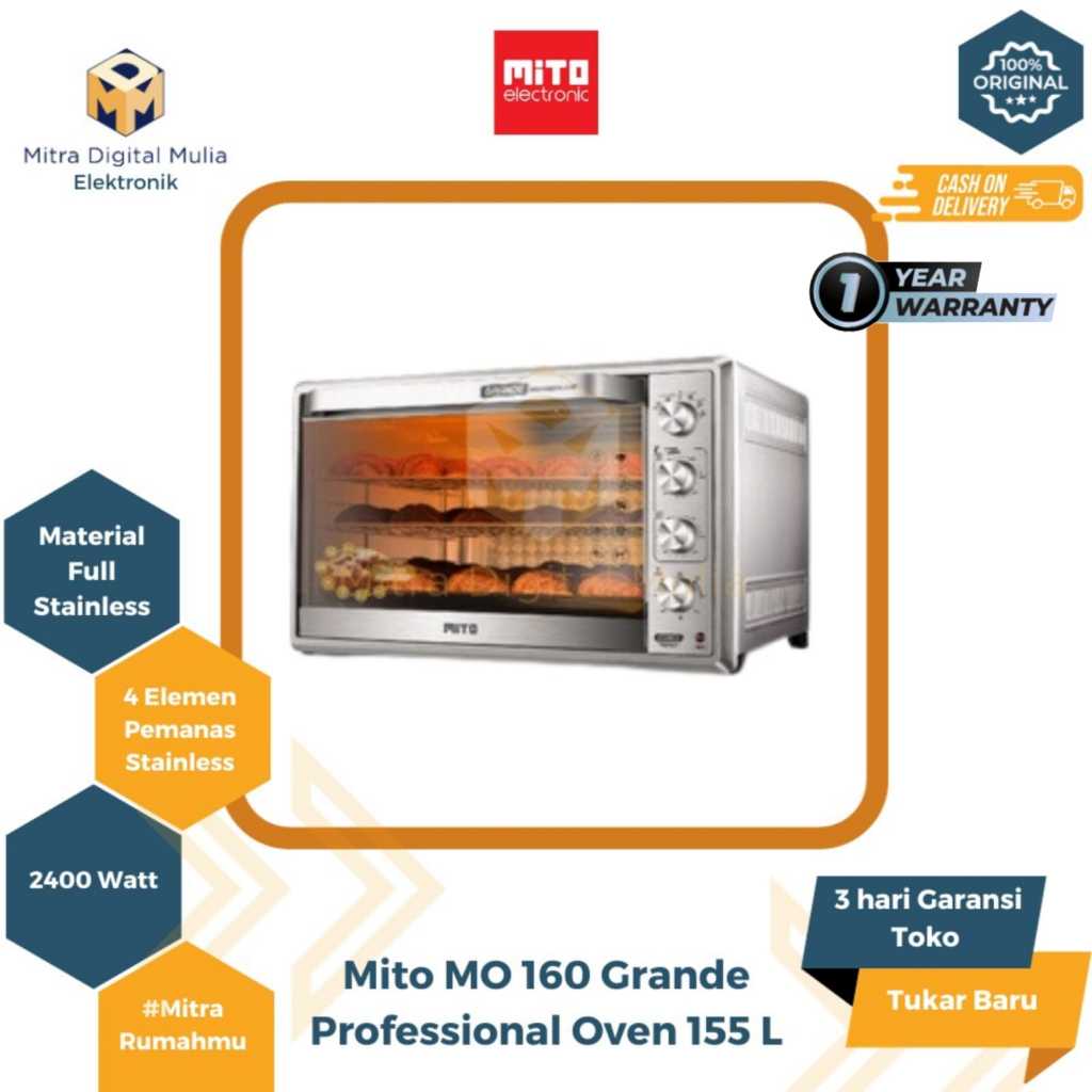 Jual Mito Mo Grande Professional Jumbo Oven Liter Shopee