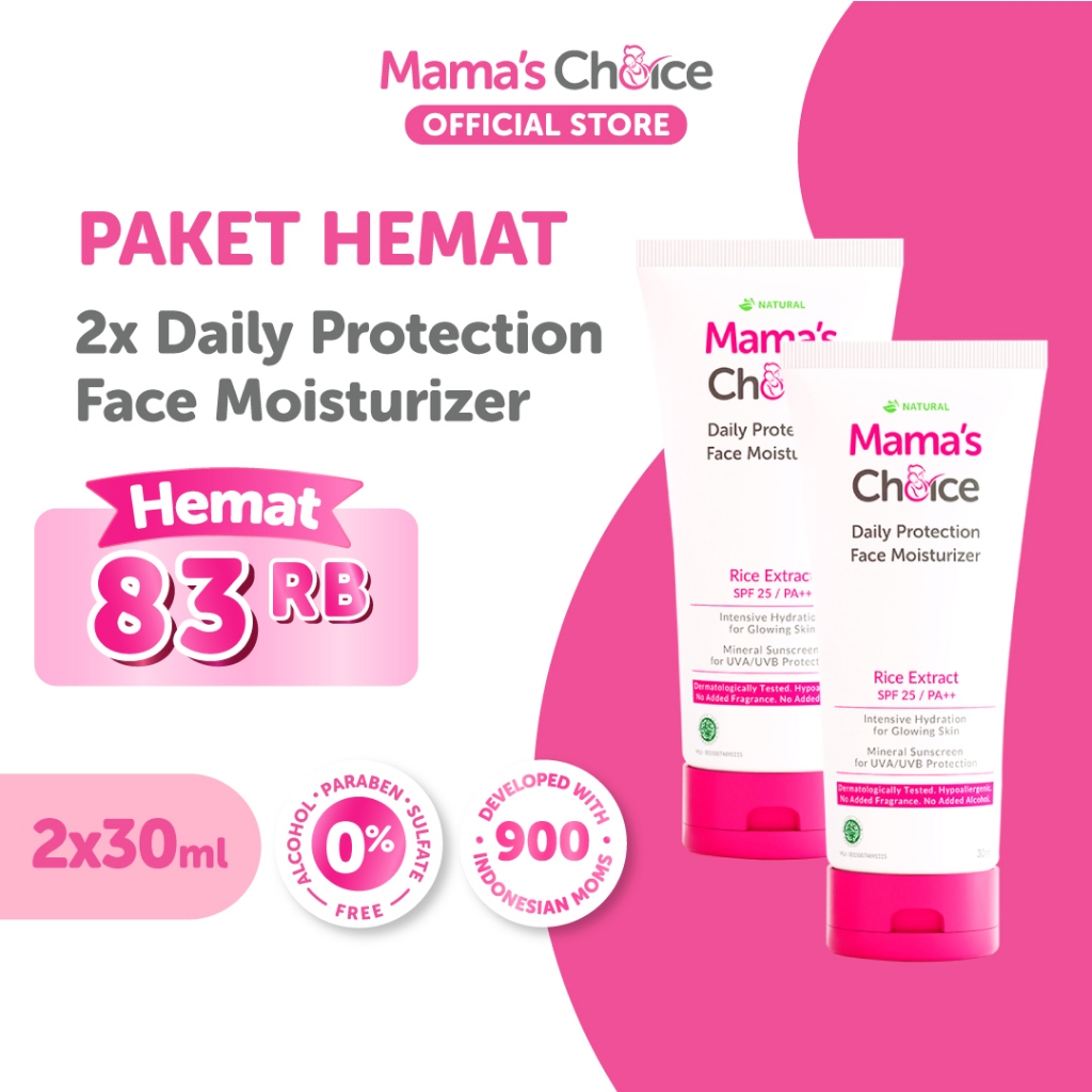 Jual Sunscreen Ibu Hamil Daily Protection Face Moisturizer SPF 20