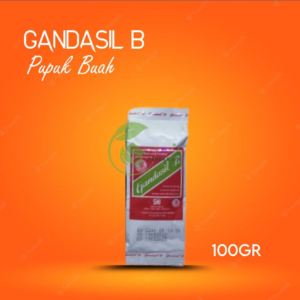 Jual PUPUK GANDASIL B Bunga Buah 100gr Pupuk Daun Dan Buah Shopee