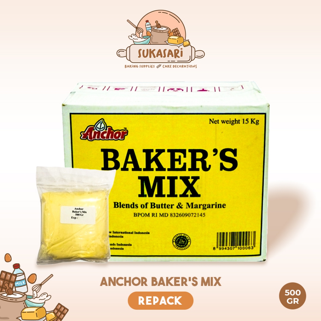 Jual Sukasari Anchor Baker S Mix Gr Repack Mentega Blend