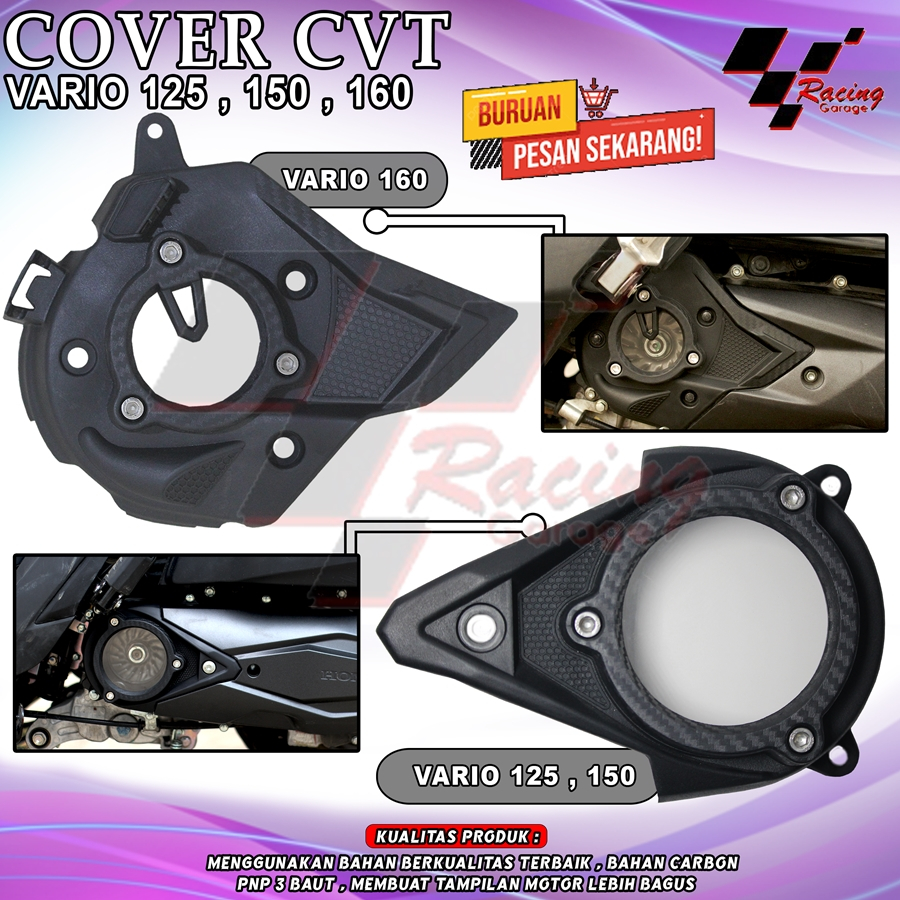 Jual COVER CVT VARIO 125 150 160 ISS ABS CBS ISS AIRDUCK AIR DUCK BAK