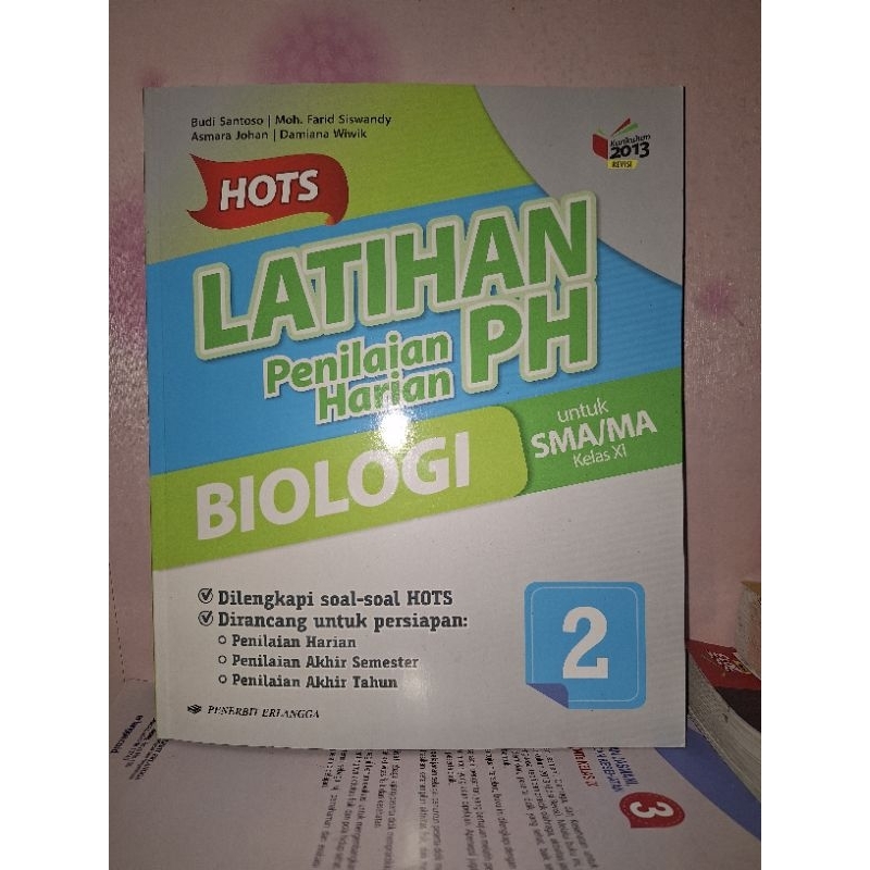 Jual BUKU LATIHAN PENILAIAN HARIAN PH BIOLOGI UNTUK KELAS 11 XI 2 SMA