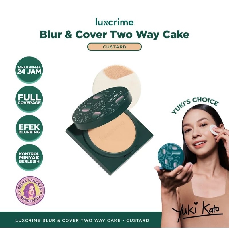 Jual Luxcrime Two Way Cake Shade Custard Booked Shopee Indonesia