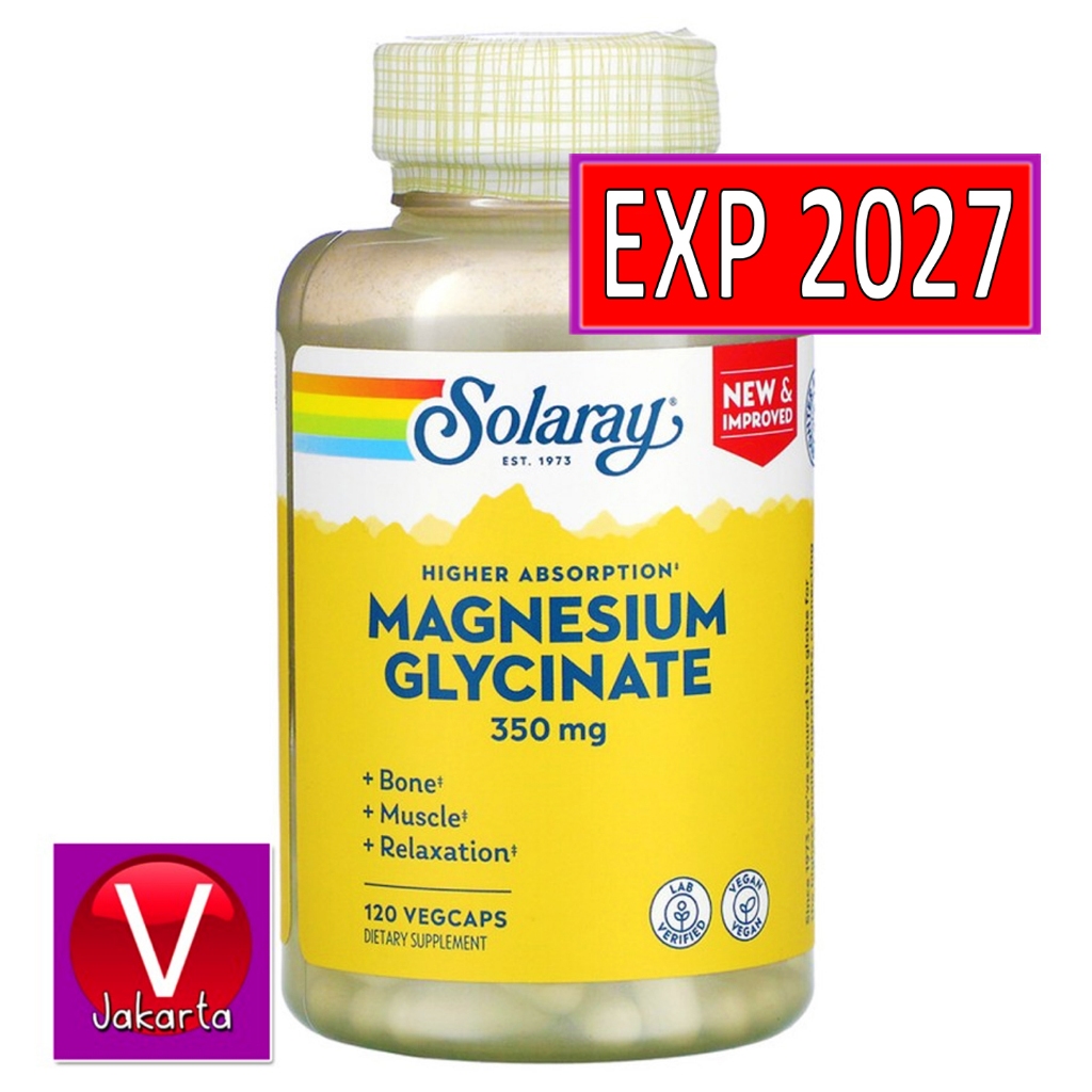 Jual Solaray Magnesium Glycinate Mg Vegcaps High Absorption