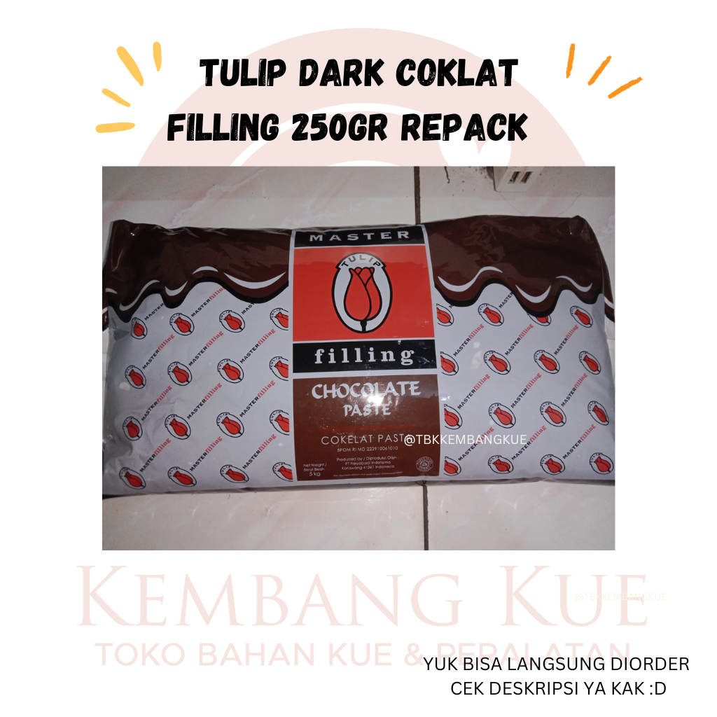 Jual Tulip Filling Gram Coklat Filling Coklat Selai Repack