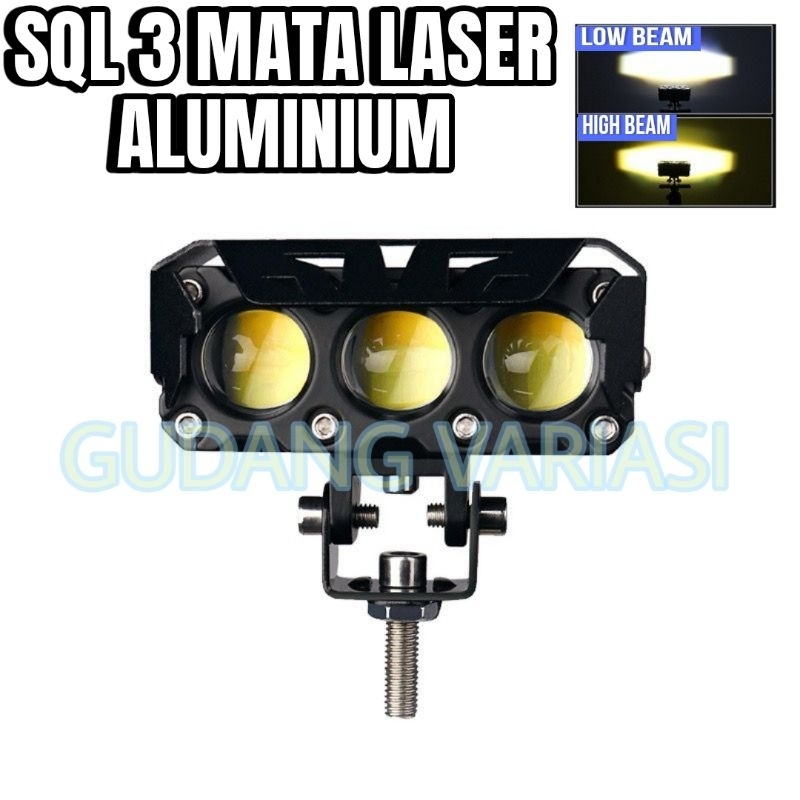 Jual Lampu Tembak Laser Sql Mata Super Terang Hi Low Putih Kuning