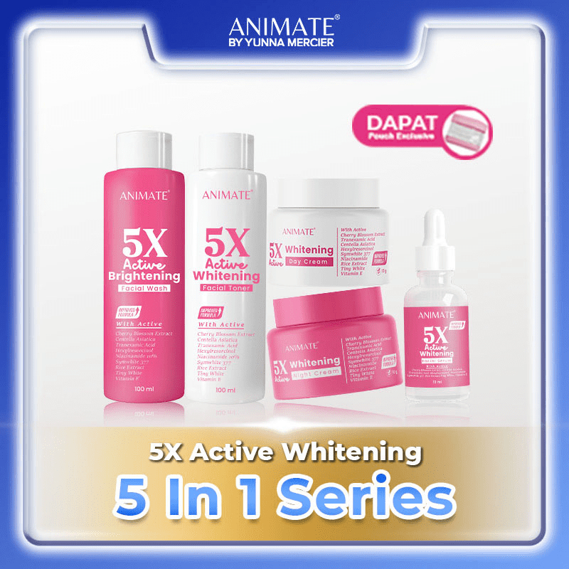 Jual Animate 5x Active Whitening Series 5in1 Shopee Indonesia