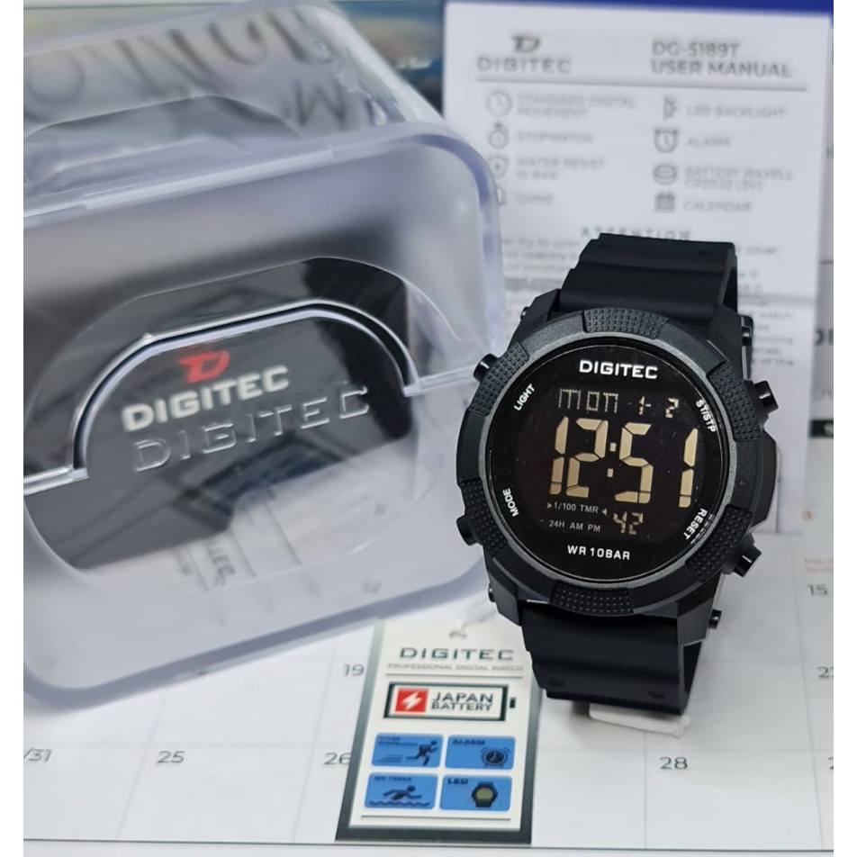 Jual JAM TANGAN PRIA DIGITEC DG 5112 DG 5189 DG 5201 DIGITAL RUBBER