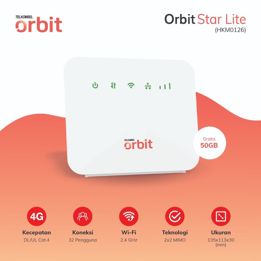 Jual Telkomsel Orbit Star Lite Modem WiFi 4G High Speed Shopee Indonesia