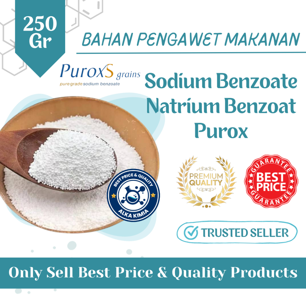 Jual Sodium Benzoate 250gr Natrium Benzoat Holland Purox Pengawet