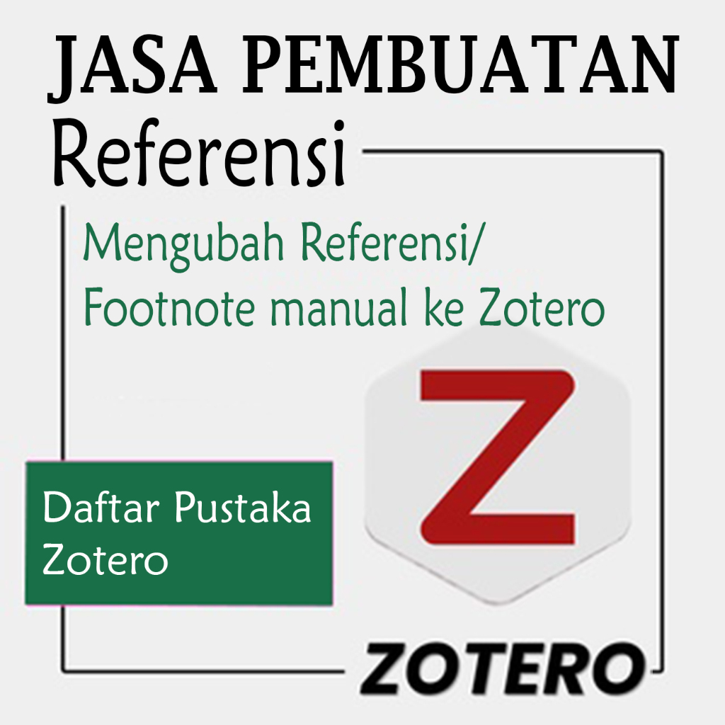 Jual Pembuatan Daftar Pustaka Footnote Enote Zotero Shopee Indonesia