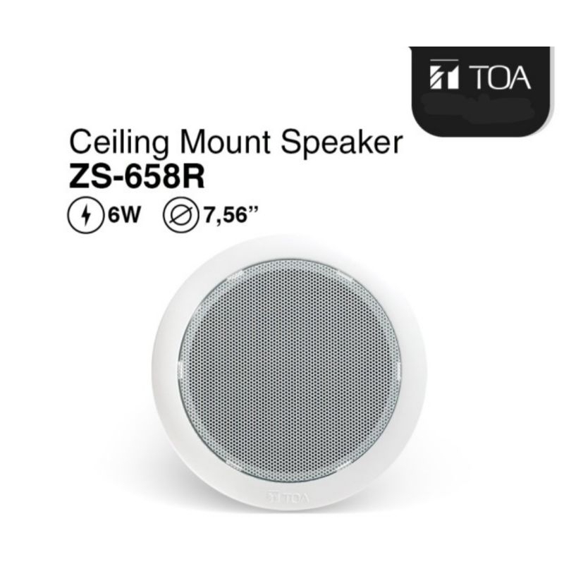 Jual Ceiling Speaker Toa Zs R Watt Plafon Shopee Indonesia