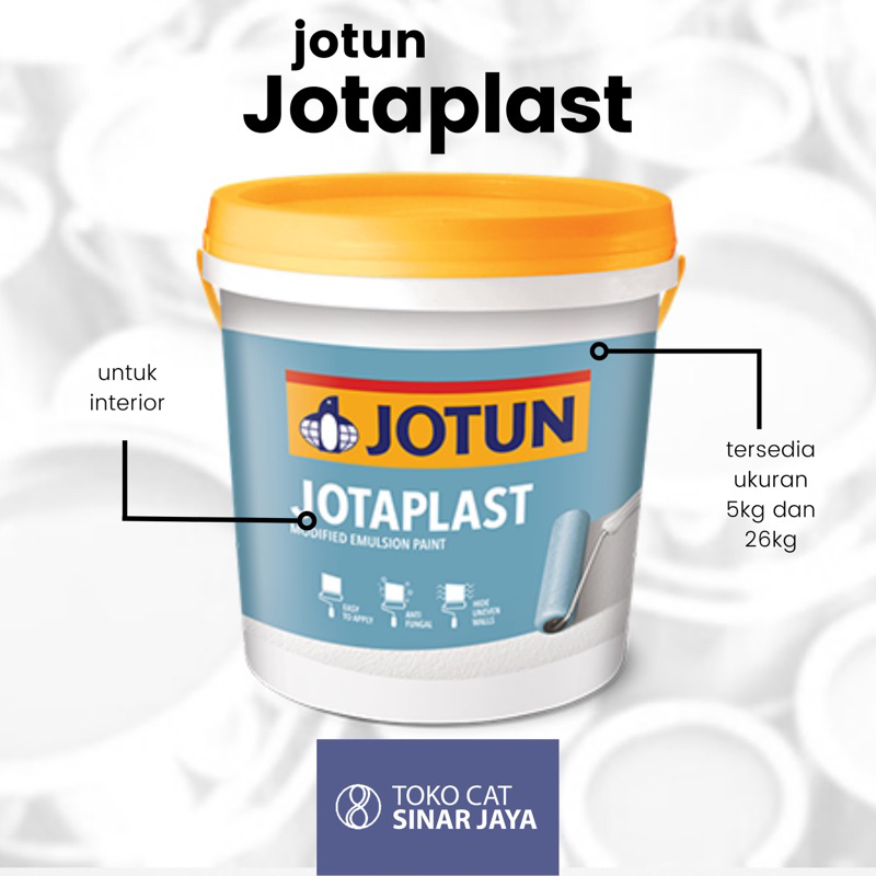 Jual Jotun Jotaplast White 5kg Jotaplast New White 5kg Shopee Indonesia